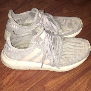 Grey adidas shoes!